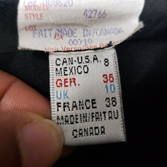 Joseph Ribkoff Black Crepe Pleated Hem Skirt - Picture 10 of 12